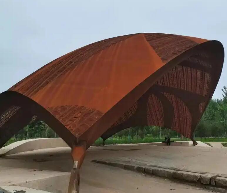 克拉玛依耐候钢幕墙案例